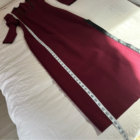 STAUD Joint Dress in Red Maroon Sample Size Small NWT NEW - Picture 8 of 10